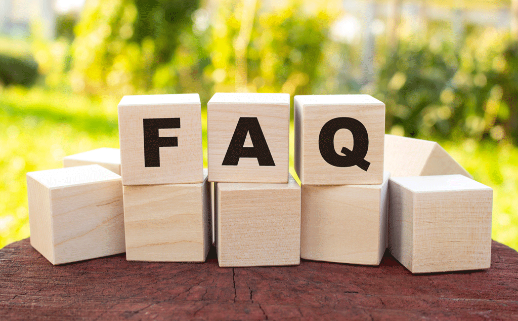 faq on wooden blocks with trees in the background emergency tree removal prosper tx grapevine tx dallas tx 