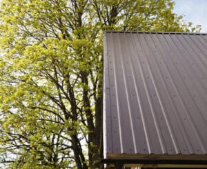 Overhang control to reduce roof rub and storm breakage.